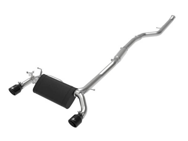 aFe - aFe MACH ForceXP 3IN to 2.5IN 304SS Cat-Back Exhaust System w/ Black Tips 14-16 BMW M235i (F22/23) - 49-36347-B