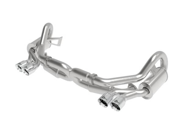 aFe - aFe MACHForce XP 12-16 Porsche 911 Carrera H6-3.8L SS-304 Cat-Back Exhaust w/ Polished Quad Tips - 49-36406-1P