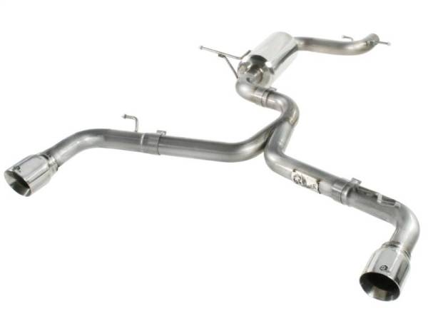 aFe - aFe MACHForce XP Exhaust 304SS Cat-Back w/ Polished Tips 12-13 VW Beetle L4 2.0L (t) - 49-36407