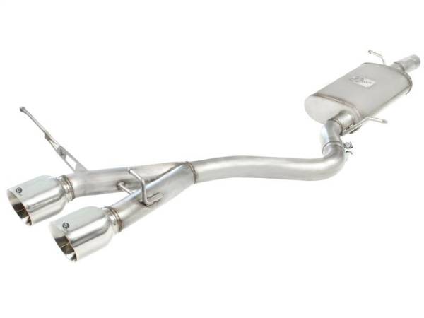 aFe - aFe MACHForce XP 2-1/2in SS-304 Cat-Back Exhausts w/ Polished Dual Tips 2008 VW Golf R32 V6-3.2L MKV - 49-36408-P