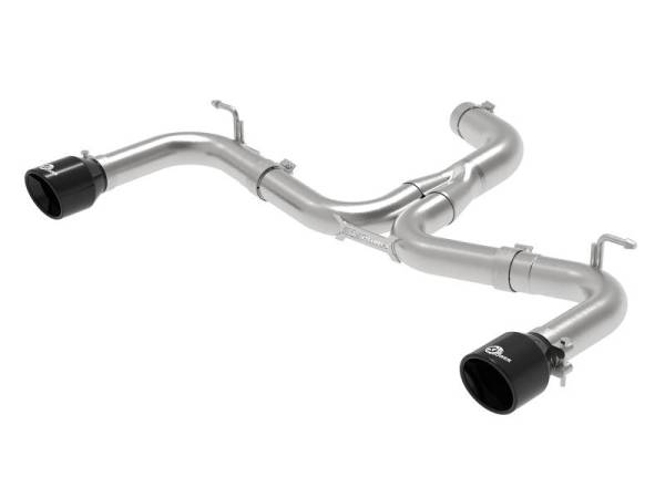 aFe - aFe MACH Force-Xp 3in to 2-1/2in Stainless Steel Axle-Back Black Exhaust - 15-17 Volkswagen GTI - 49-36417-B