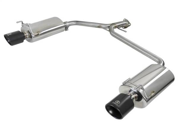 aFe - aFe Takeda 2.25-1.75in 304 SS Axle-Back Exhaust w/ Black Tips 13-17 Honda Accord Sport Sedan I4-2.4L - 49-36604-B