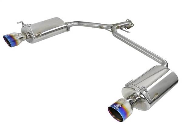 aFe - aFe Takeda 2.25-1.75in 304 SS Axle-Back Exh w/Blue Flame Tips 13-17 Honda Accord Sport Sedan I4-2.4L - 49-36604-L