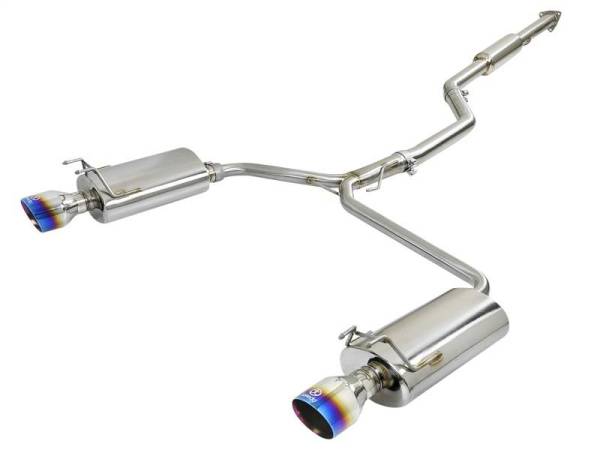 aFe - aFe Takeda 2.5-1.75in 304 SS Cat-Back Exhaust System 13-17 Honda Accord LX / EX / EX-L L4-2.4L - 49-36605-L