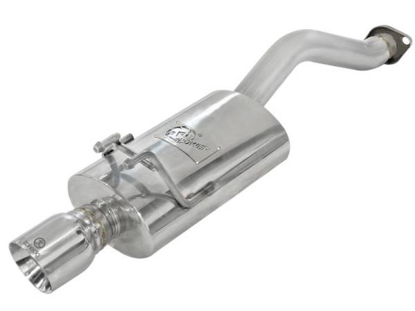 aFe - aFe Takeda Exhaust 2.5in Dia 304SS Axle-Back w/Polished Tip 06-11 Honda Civic EX Sedan L4 1.8L - 49-36610