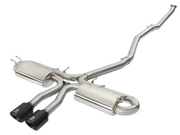 aFe - aFe Takeda 3in 304 SS Cat-Back Exhaust System w/ Black Tips 2017+ Honda Civic Si (4dr) I4 1.5L (t) - 49-36621-B