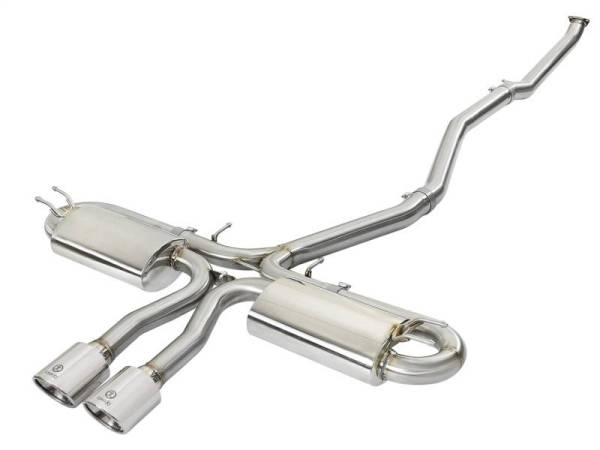 aFe - aFe Takeda 3in 304 SS Cat-Back Exhaust System w/Polished Tips 2017+ Honda Civic Si (4dr) I4 1.5L (t) - 49-36621-P