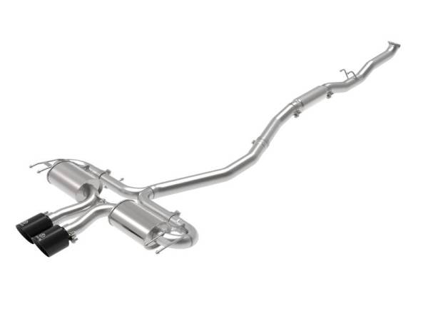 aFe - aFe Takeda 3in 304 SS Cat-Back Exhaust System w/Black Tips 17-20 Honda Civic Sport L4-1.5L (t) - 49-36624-B