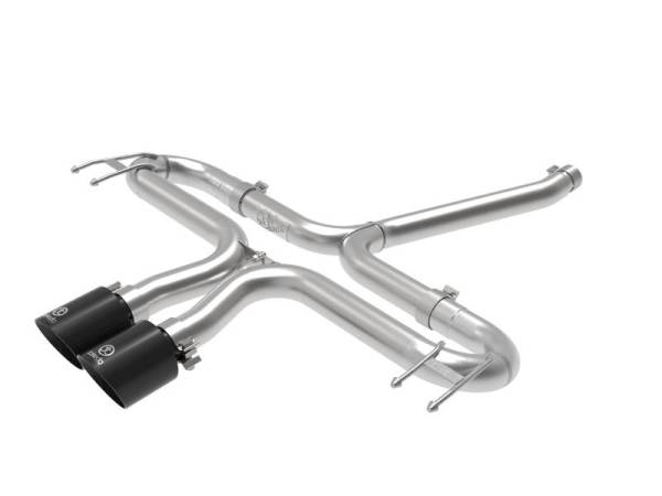 aFe - aFe Takeda 2-1/2in 304 SS Axle-Back Exhaust w/Black Tips 17-20 Honda Civic Sport L4-1.5L (t) - 49-36625-B