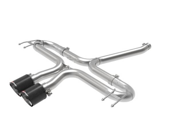 aFe - aFe Takeda 2-1/2in 304 SS Axle-Back Exhaust w/Carbon Tips 17-20 Honda Civic Sport L4-1.5L (t) - 49-36625-C