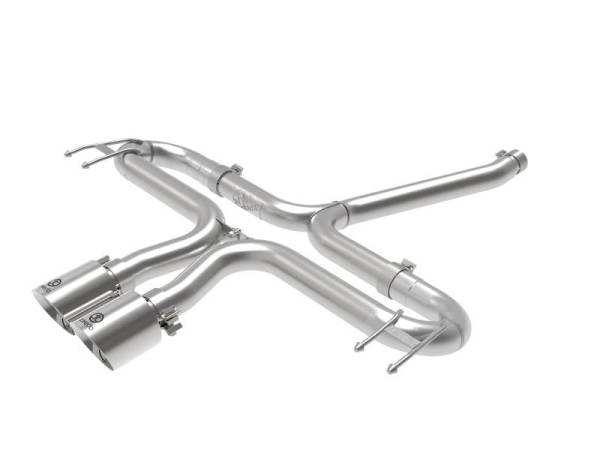 aFe - aFe Takeda 2-1/2in 304 SS Axle-Back Exhaust w/Polished Tips 17-20 Honda Civic Sport L4-1.5L (t) - 49-36625-P