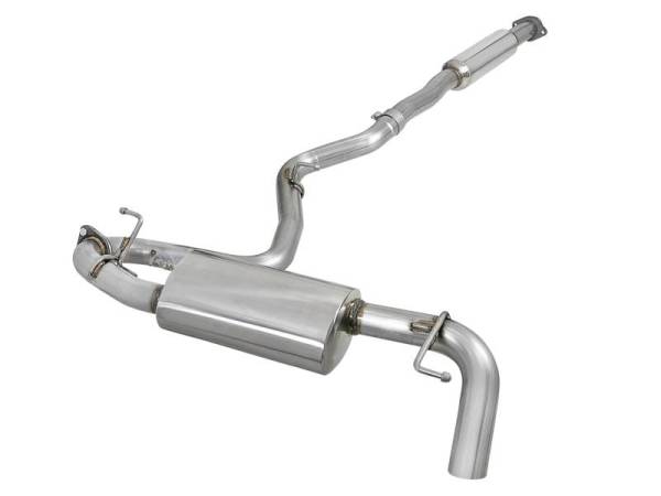 aFe - aFe POWER Takeda 2.5in 304 SS Cat-Back Exhaust System Subaru Crosstrek 18-19 H4-2.0L - 49-36803