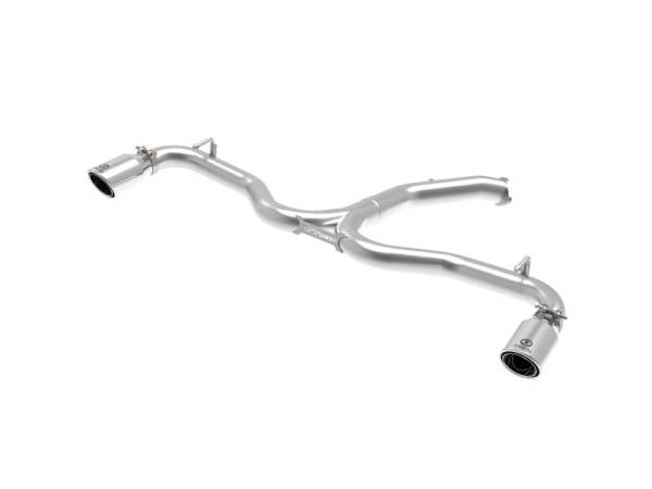 aFe - aFe Takeda 3in-2.5in SS Axle-Back Exhaust w/Polished Tips 2018 Hyundai Elantra GT Sport I4-1.6L(t) - 49-37002-1P