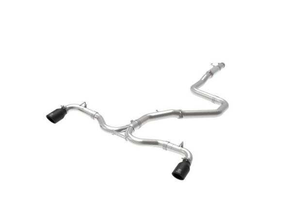 aFe - aFe Takeda 3-2.5in 304 SS Cat-Back Exh System w/Black Tips 2018 Hyundai Elantra GT Sport I4-1.6L (t) - 49-37003-1B