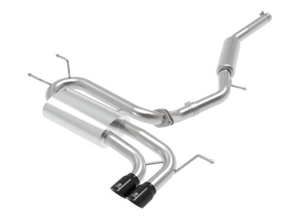 aFe - aFe Takeda 2-1/2in SS-304 Cat-Back Exhausts w/ Black Tip 16-19 Mazda MX-5 Miata ND 2.0T - 49-37005-B