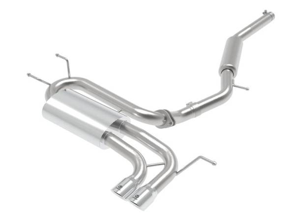 aFe - aFe Takeda 2-1/2in SS-304 Cat-Back Exhausts w/ Polished Tip 16-19 Mazda MX-5 Miata ND 2.0T - 49-37005-P