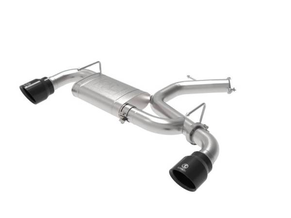 aFe - aFe Takeda Exhaust Axle-Back 19-20 Hyundai Veloster N 304SS Black Dual Tips Exhaust - 49-37009-B