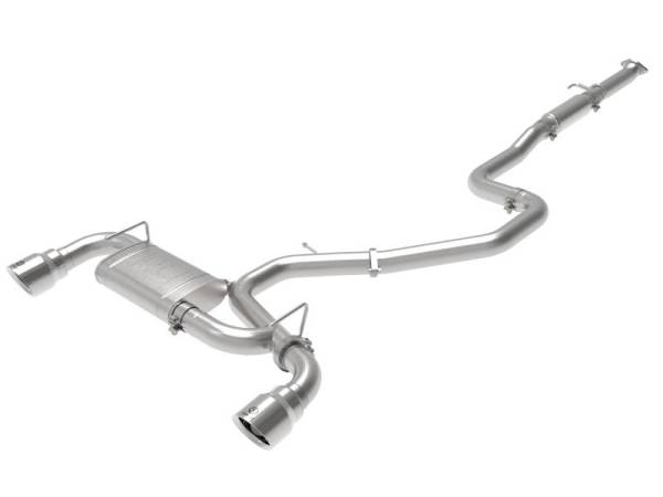 aFe - aFe Takeda Exhaust Cat-Back 19-20 Hyundai Veloster N 304SS Polished Dual Tips Exhaust - 49-37010-P