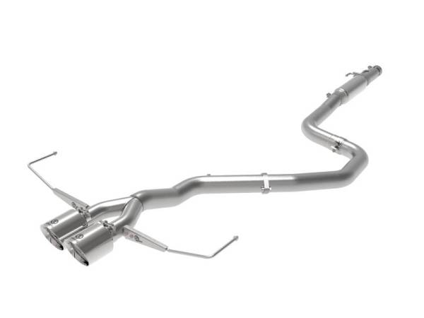 aFe - aFe Takeda Exhaust Cat-Back 19-20 Hyundai Veloster 304SS Polished Dual Tips Exhaust - 49-37011-P