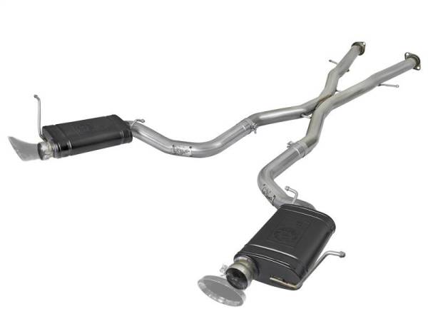 aFe - aFe MACHForce XP 12-17 Jeep Grand Cherokee WK2 SRT8 V8-6.4L 304SS Cat-Back Exhaust w/o Resonator - 49-38058