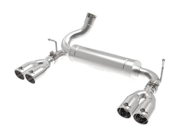 aFe - aFe Vulcan Series 2.5in 304 SS Axle-Back Exhaust Polished 07-18 Jeep Wrangler (JK) V6-3.6/3.8L - 49-38086-P