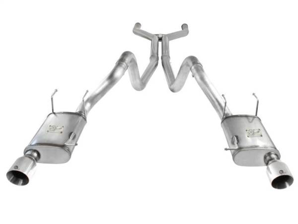 aFe - aFe MACHForce XP Cat-Back Exhaust 3in SS w/ Polished Tips 11-14 Ford Mustang GT V8 5.0L - 49-43049-P