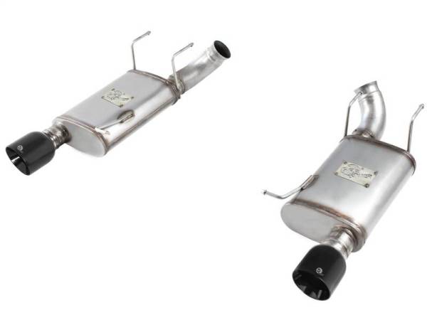 aFe - aFe MACHForce XP Exhaust 11-14 Ford Mustang GT V8-5.0L 3in. Stainless Steel Axle-Back w/Black Tips - 49-43052-B