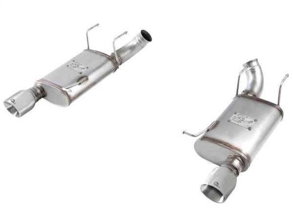 aFe - aFe MACHForce XP Exhaust 11-14 Ford Mustang GT V8-5.0L 3in. SS Axle-Back w/Polished Tips - 49-43052-P