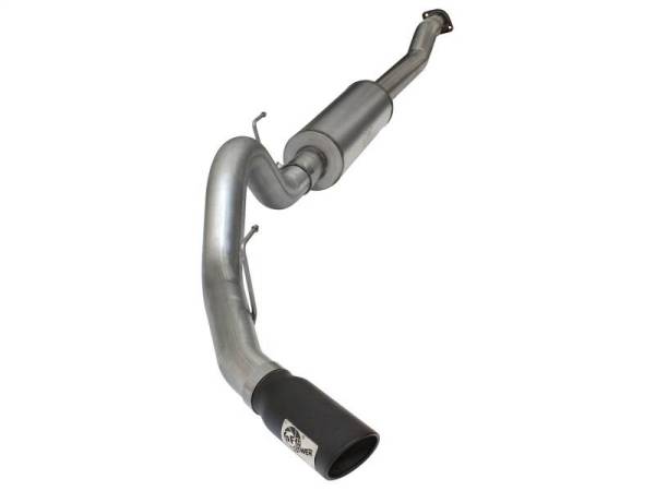 aFe - aFe MACHForce XP SS Exhaust 4in Cat-Back w/ Black Tip 2015 Ford F-150 EcoBoost V6 2.7/3.5Ltt - 49-43069-B