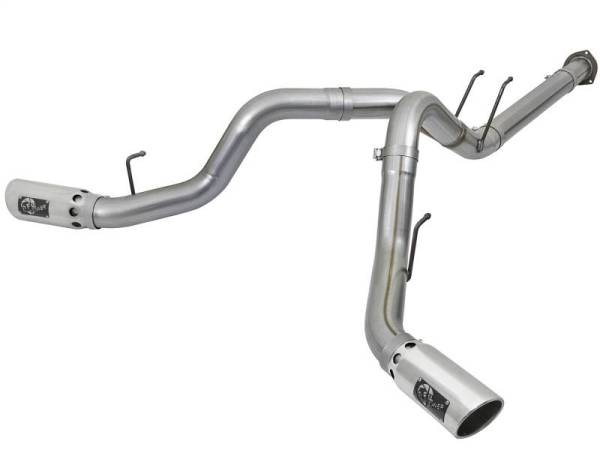 aFe - aFe POWER 4in DPF-Back SS Exhaust System 2017 Ford Diesel Trucks V8-6.7L (td) - 49-43092-P