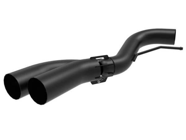 aFe - aFe Rebel DPF-Back 409 SS Exhaust System w/Dual Black Tips 18-19 Ford F-150 V6 3.0L (td) - 49-43108-B