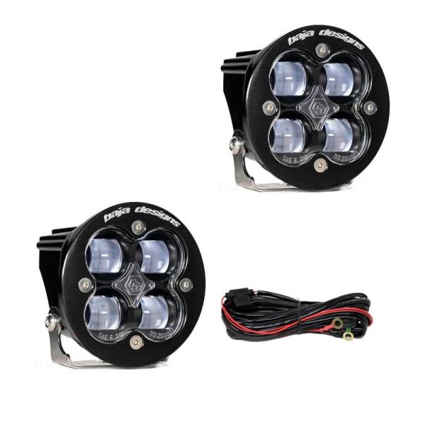 Baja Designs - Baja Designs Squadron R SAE LED Spot Light - Clear - Pair - 247802