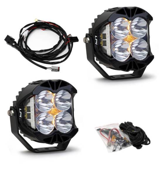 Baja Designs - Baja Designs LP4 Pro Spot LED - Clear (Pair) - 297801