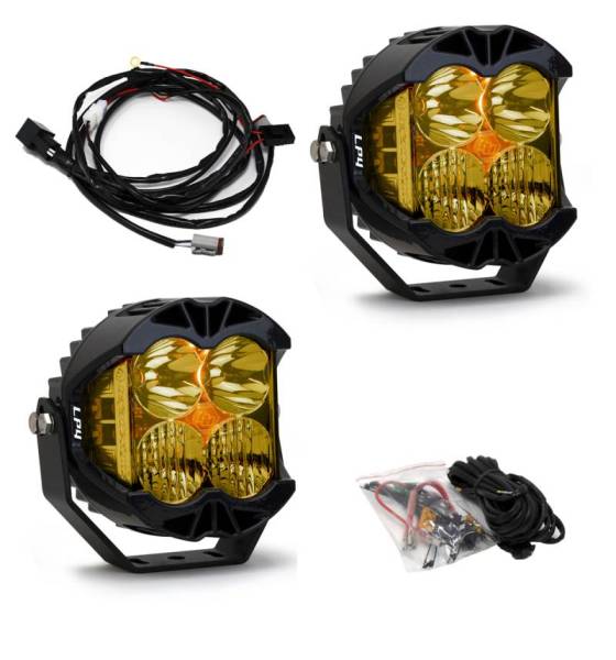 Baja Designs - Baja Designs LP4 Pro Driving/Combo LED - Amber (Pair) - 297813