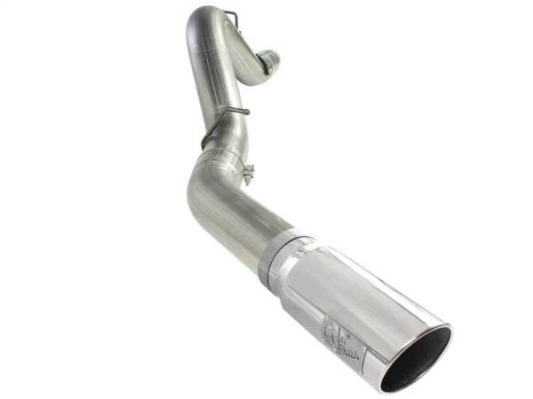 aFe - aFe MACHForce XP Exhaust 5in DPF-Back SS 11-13 GM Diesel Trucks V8-6.6L (td) (LML) (Pol Tip) - 49-44041-P