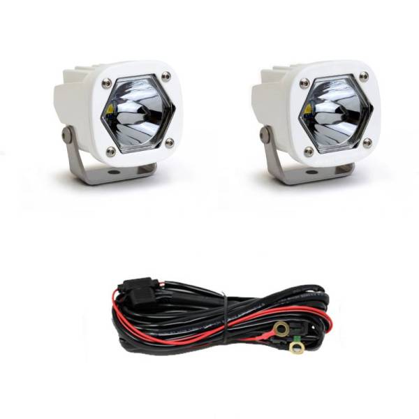 Baja Designs - Baja Designs LED Light Pods SI Spot White Pair - 387801WT