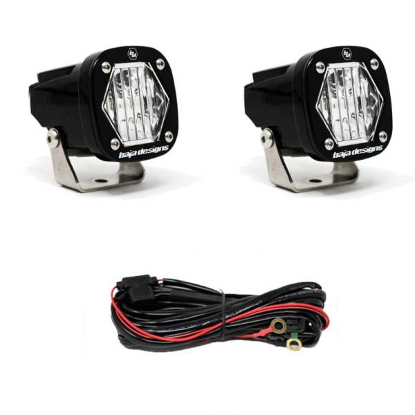 Baja Designs - Baja Designs S1 Wide Cornering LED Light w/ Mounting Bracket Pair - 387805