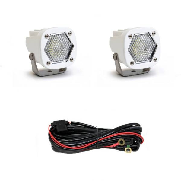 Baja Designs - Baja Designs LED Light Pods S1 Work/Scene White Pair - 387806WT