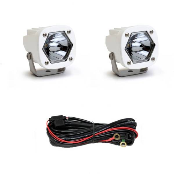 Baja Designs - Baja Designs LED LIght Pods S1 Spot Laser White Pair - 387807WT