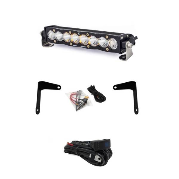 Baja Designs - Baja Designs Can-Am X3 Shock Mount Kit w/10in S8 Light Bar Clear - 447037