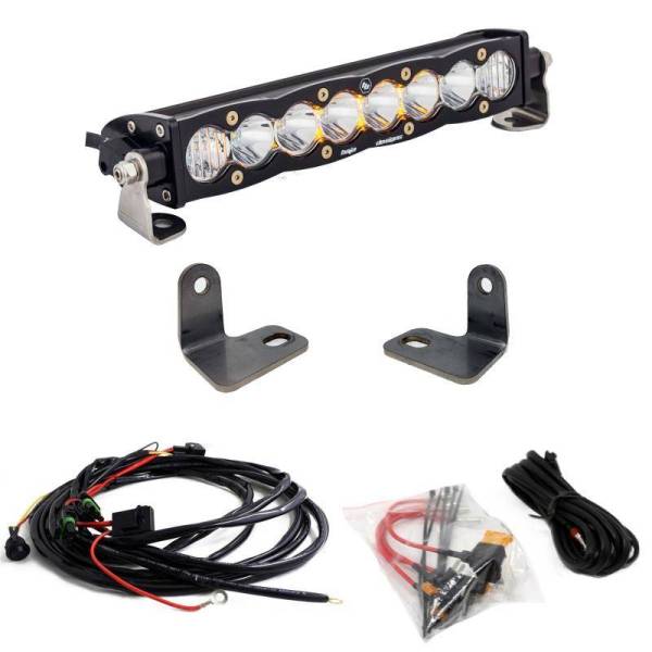 Baja Designs - Baja Designs 16-18 Polaris RZR Turbo XP S8 Series 10in Light Bar Kit - 447073