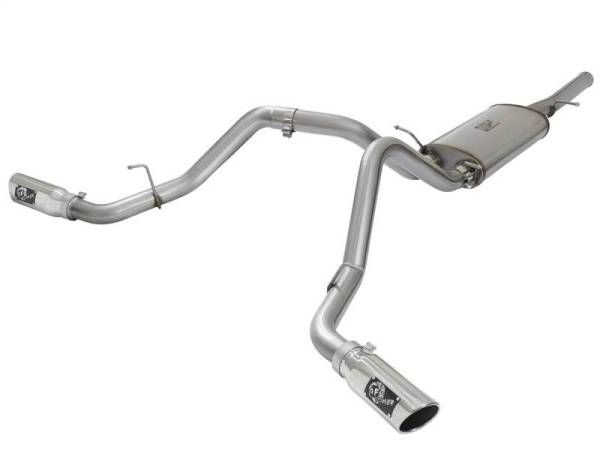 aFe - aFe MACH Force-Xp 3in CB SS Dual Exhaust w/Polished Tips 09-16 GM Silverado/Sierra 4.3L/4.8L/5.3L - 49-44071-P