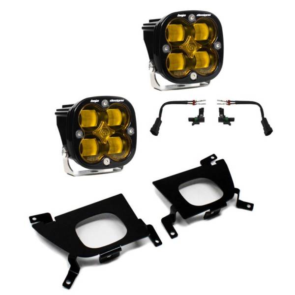 Baja Designs - Baja Designs 2019+ Chevy Silverado 1500/2500/2500 HD SAE Amber Fog Pocket Kit - 447529