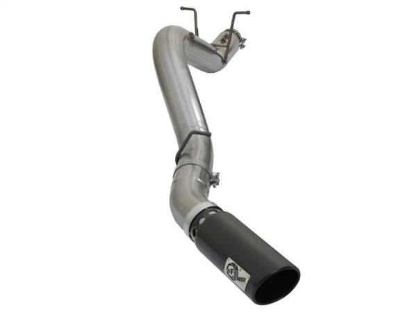 aFe - aFe LARGE BORE HD 5in 409-SS DPF-Back Exhaust w/Black Tip 2017 GM Duramax V8-6.6L (td) L5P - 49-44085-B