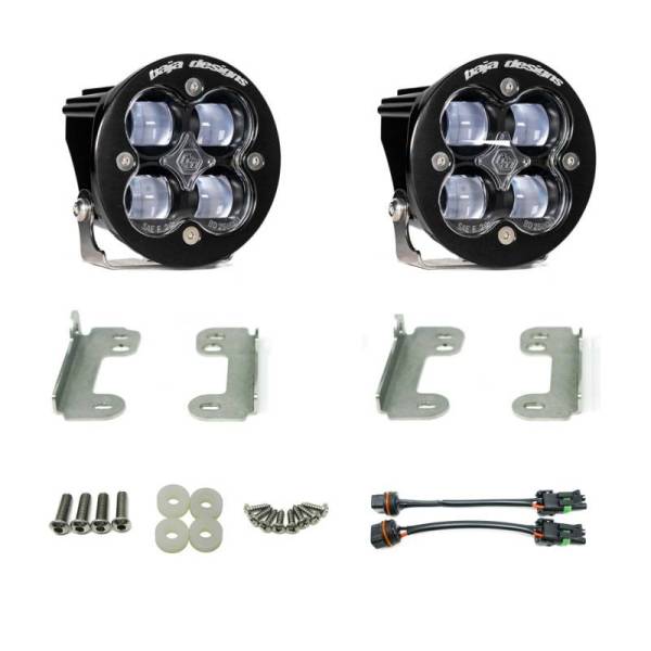 Baja Designs - Baja Designs Wrangler JK Rubicon Squadron-R Fog Light & Fog Pocket Kit - 447621