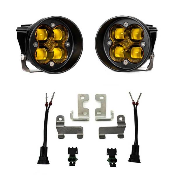 Baja Designs - Baja Designs 12-21 Toyota Tacoma/Tundra/4Runner Squadron-R Fog Pocket Light Kit - SAE Amber - 447642