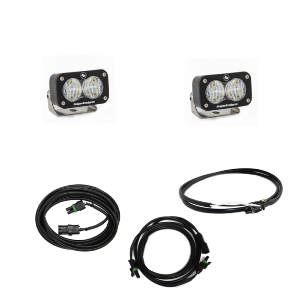 Baja Designs - Baja Designs Jeep JL LED Light Kit Reverse Kit w/ Upfitter Dual S2 Sport w/C - 447651UP