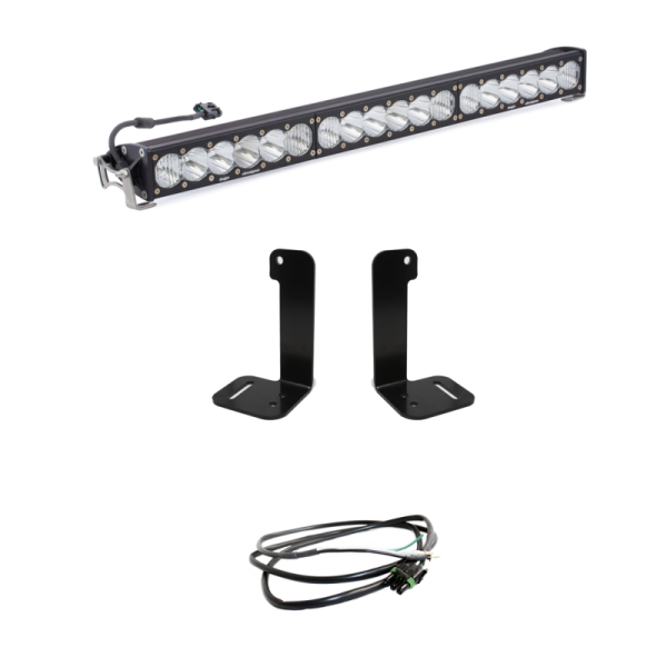 Baja Designs - Baja Designs 2018+ Jeep Wrangler JL/JT OnX6+ 30in Bumper LED Light Bar Kit w/ Upfitter - 447657UP