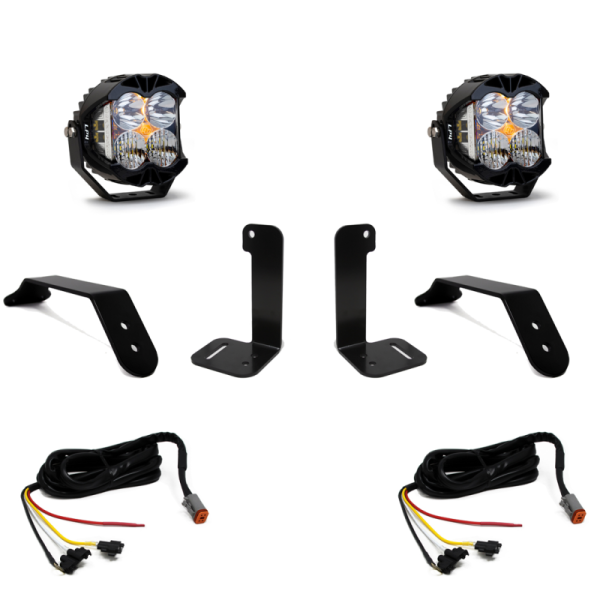 Baja Designs - Baja Designs 2018+ Jeep JL/JT Dual LP4 Auxiliary Light Kit w/Upfitter - 447658UP