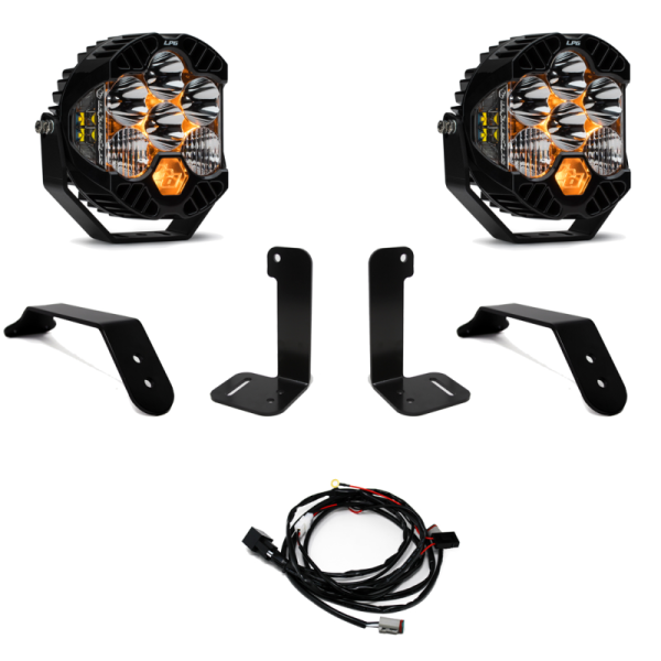 Baja Designs - Baja Designs 2018+ Jeep JL/JT Dual LP6 Auxiliary Light Kit - 447659